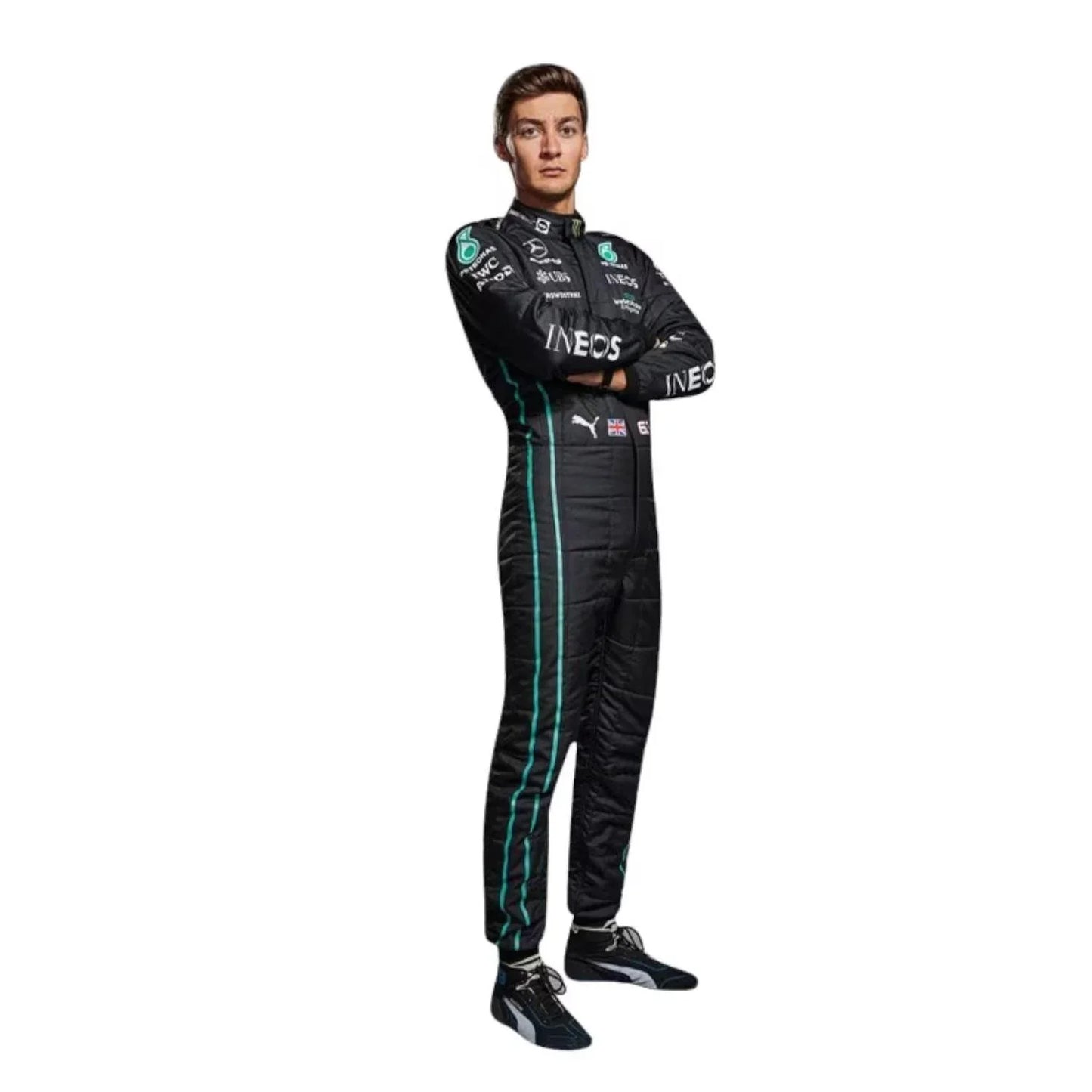 2022 George Russell PETRONAS Mercedes F1 Race Suit - F1 Vintage Racewear