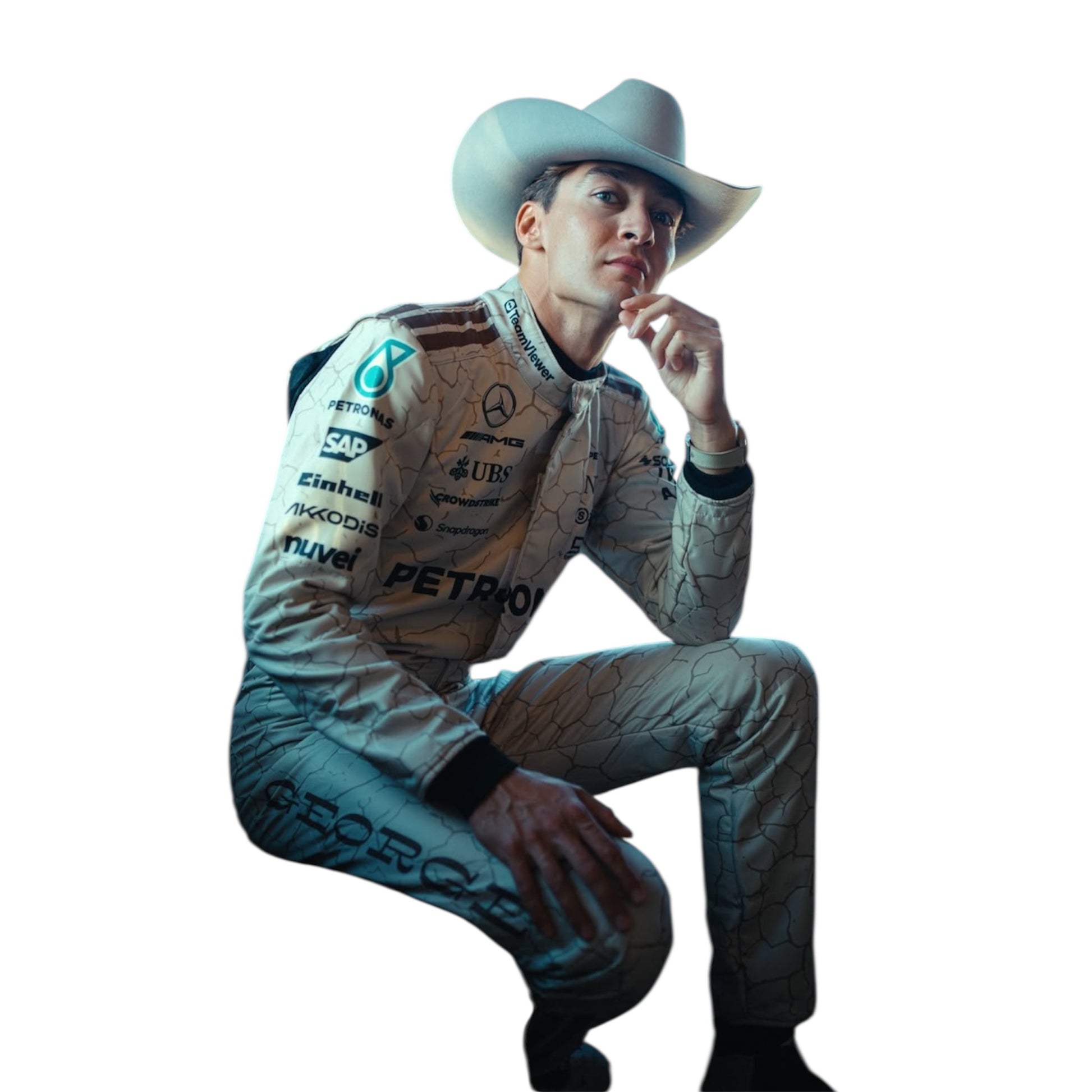 George Russell 2025 Mercedes F1 Race Suit - US GP - F1 Vintage Racewear