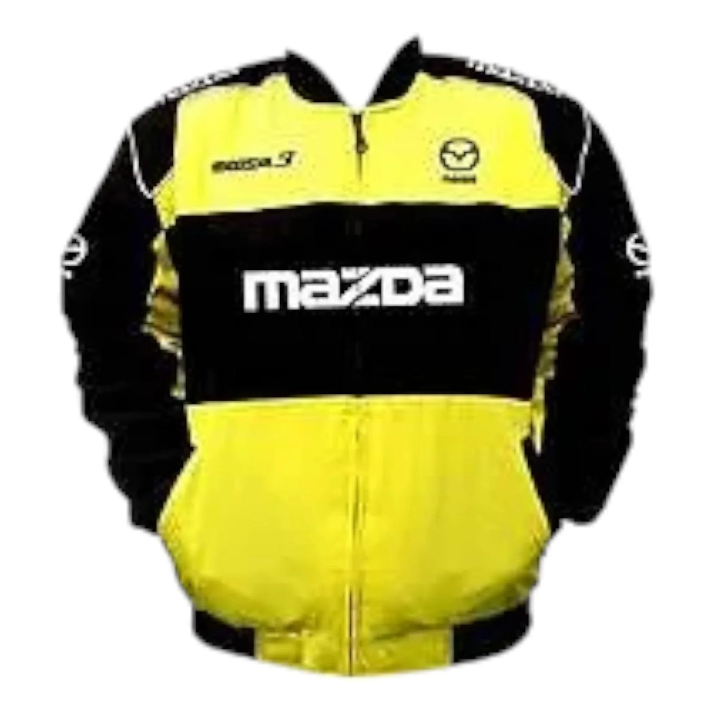 Mazda MX-3 Racing Jacket Yellow and Black - F1 Vintage Racewear