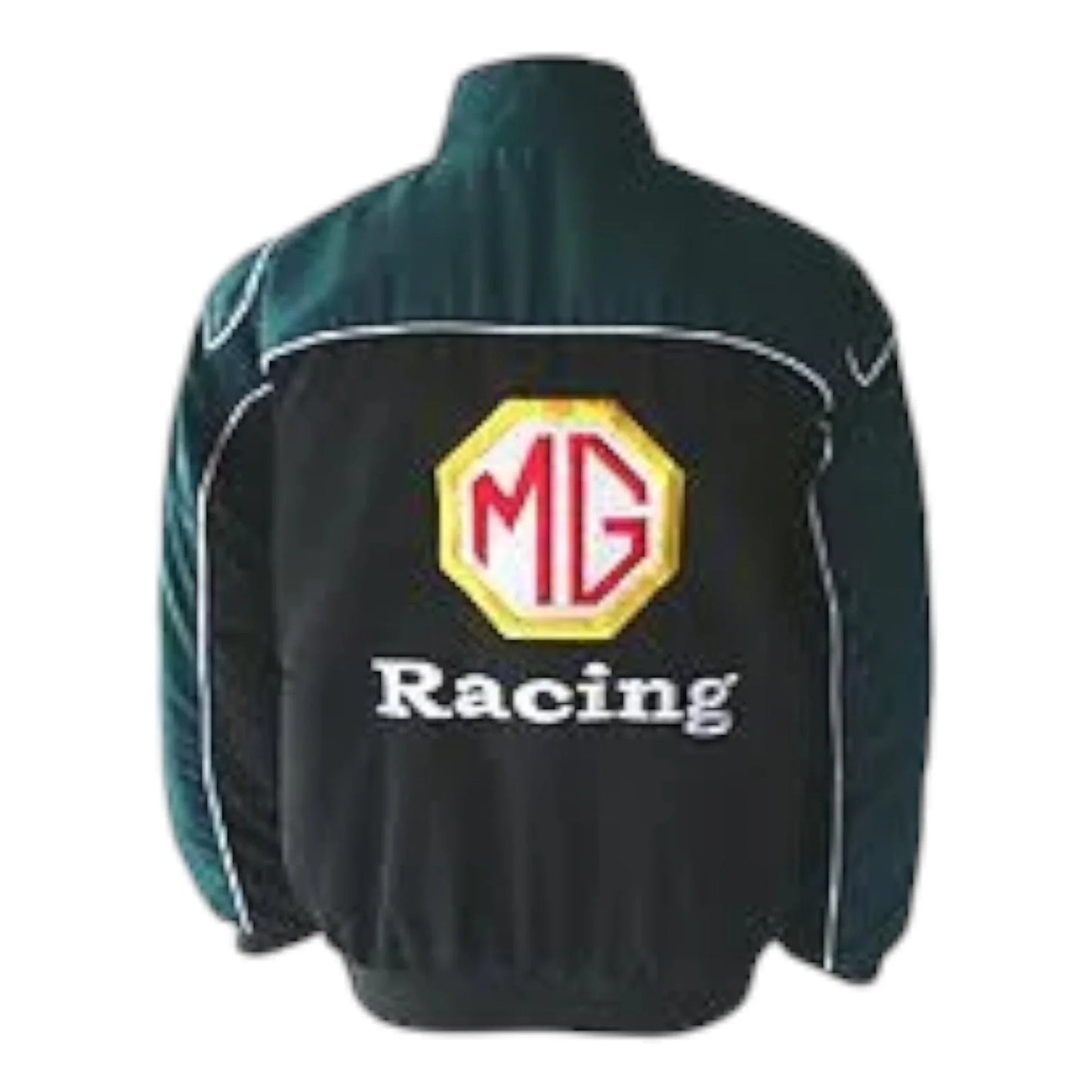 MG Racing Jacket Black and Green - F1 Vintage Racewear