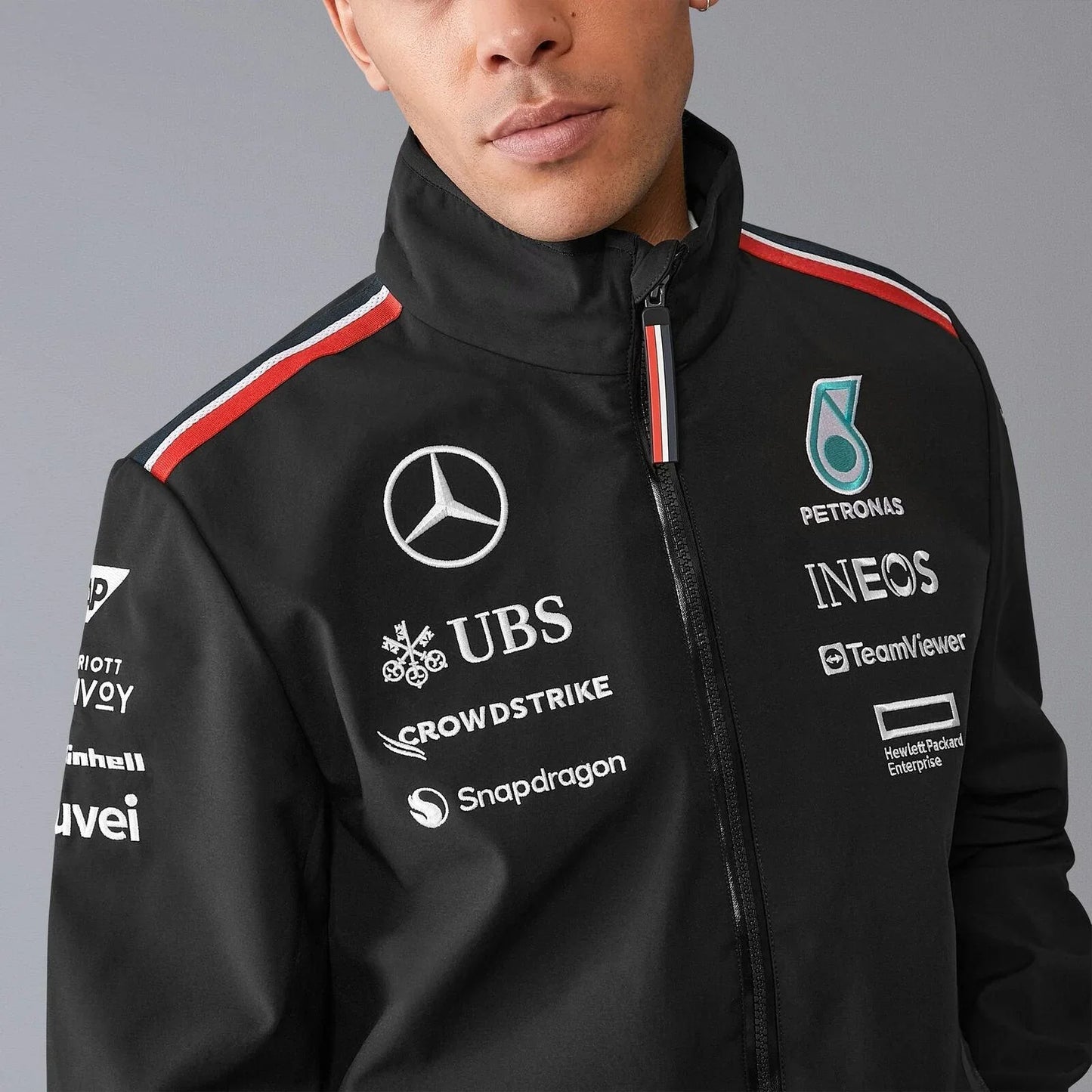 Mercedes-AMG F1 2024 Team Softshell Jacket - F1 Vintage Racewear