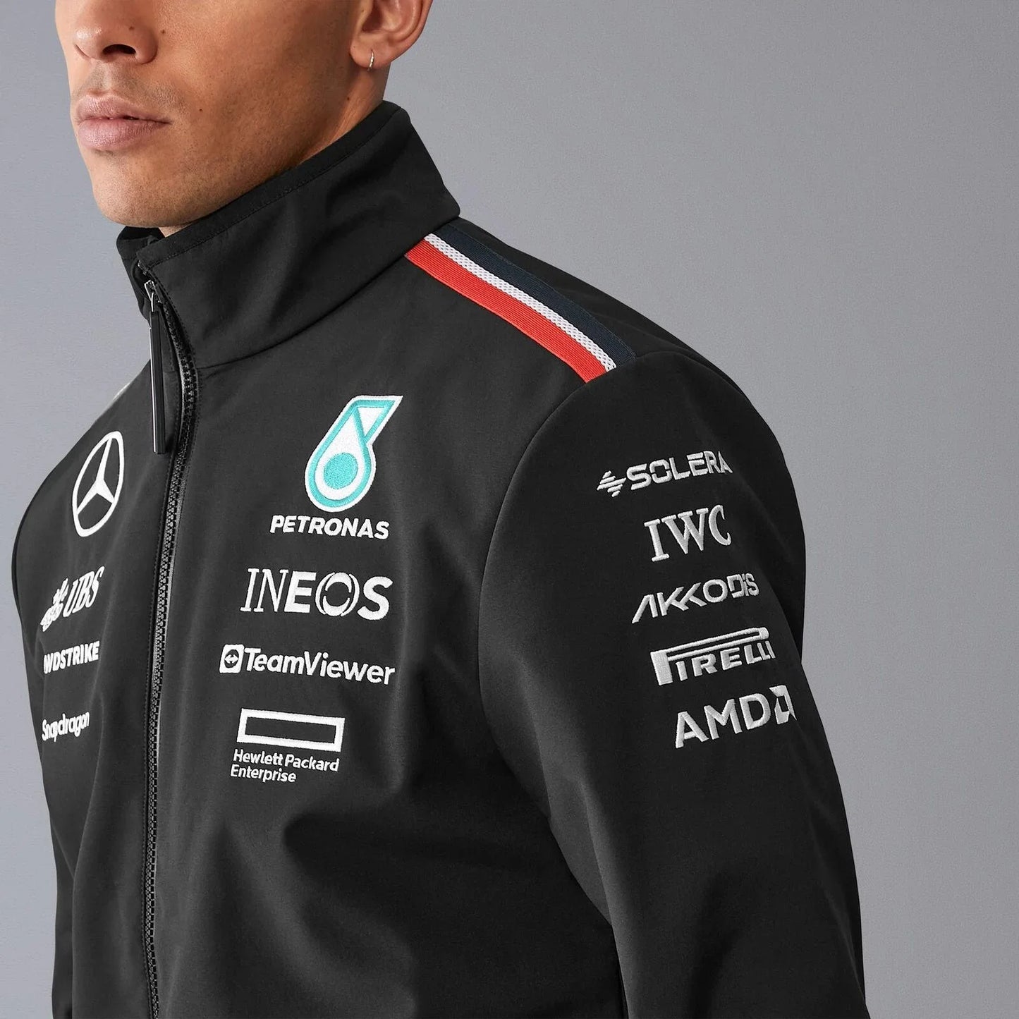 Mercedes-AMG F1 2024 Team Softshell Jacket - F1 Vintage Racewear