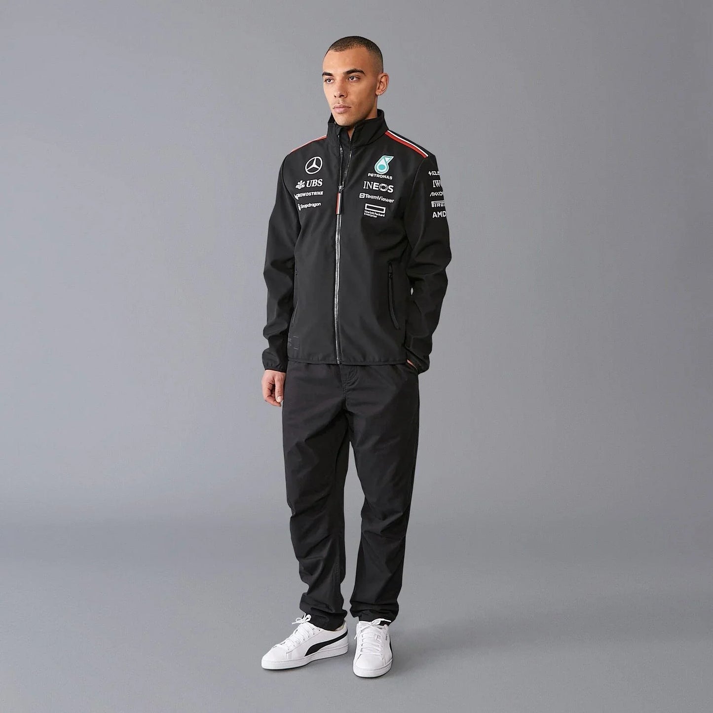 Mercedes-AMG F1 2024 Team Softshell Jacket - F1 Vintage Racewear