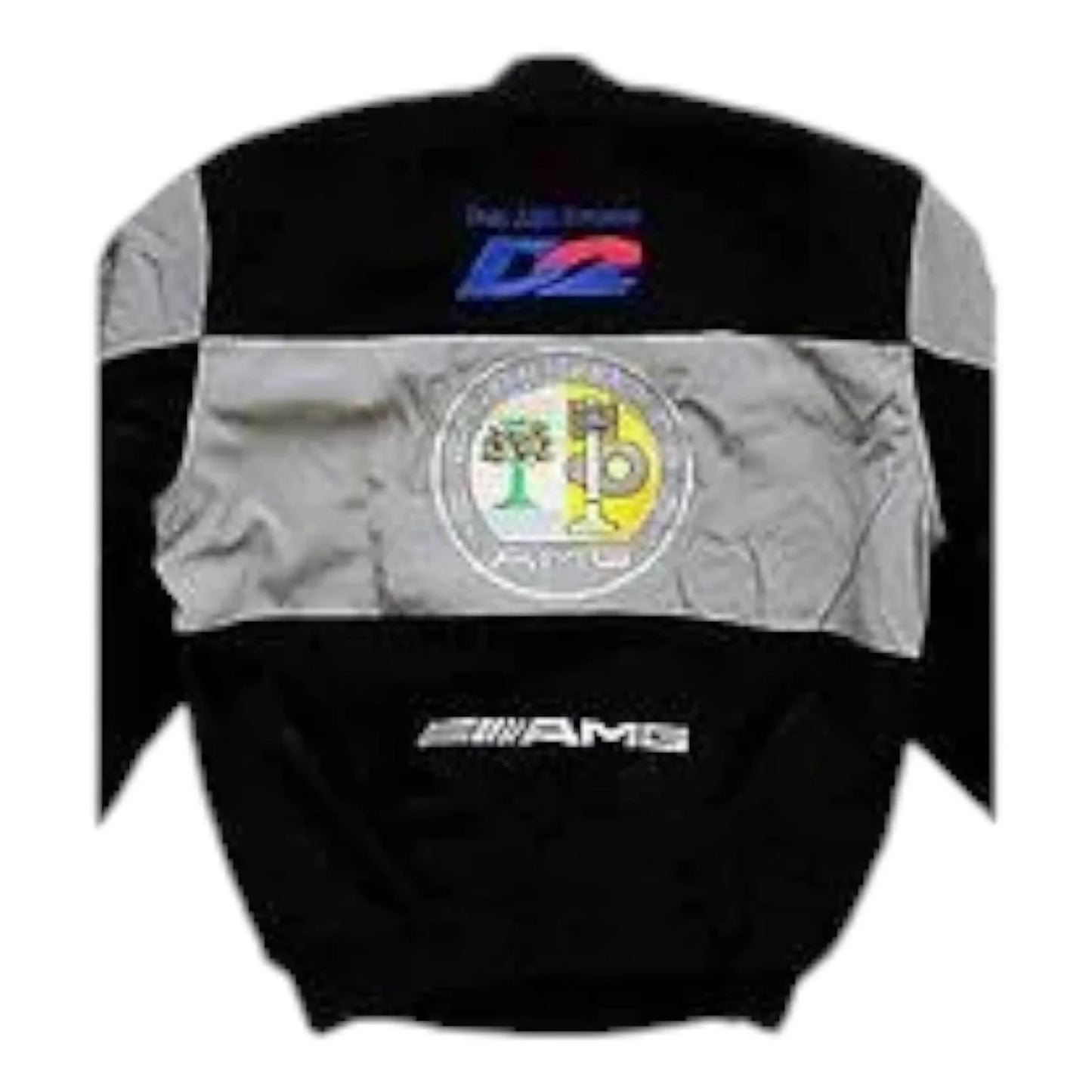 Mercedes Benz AMG Racing Jacket, Light Gray - F1 Vintage Racewear