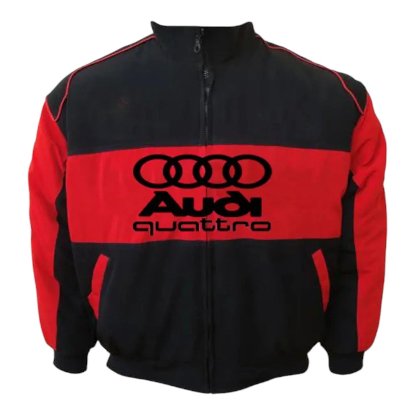 Audi Racing Jacket Black and Red - F1 Vintage Racewear
