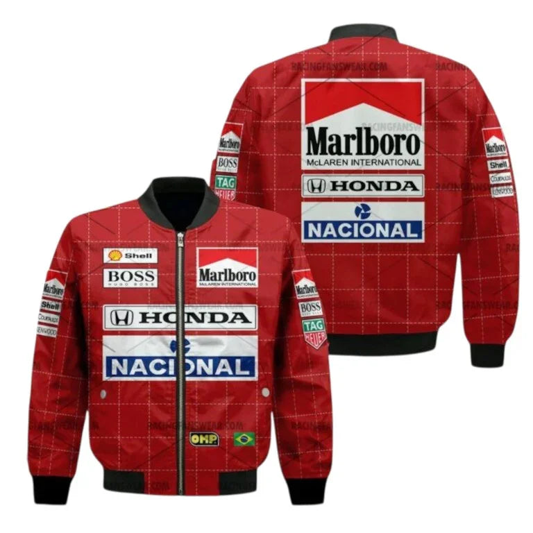 Ayrton Senna Formula One Vintage Jacket Honda - F1 Vintage Racewear