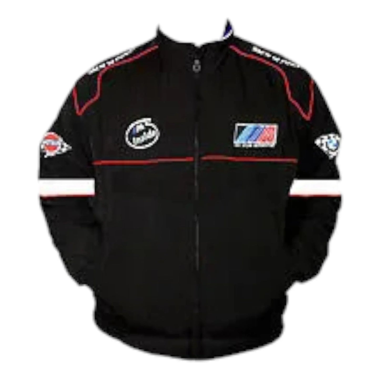 BMW M Sport Racing Jacket Black and White - F1 Vintage Racewear