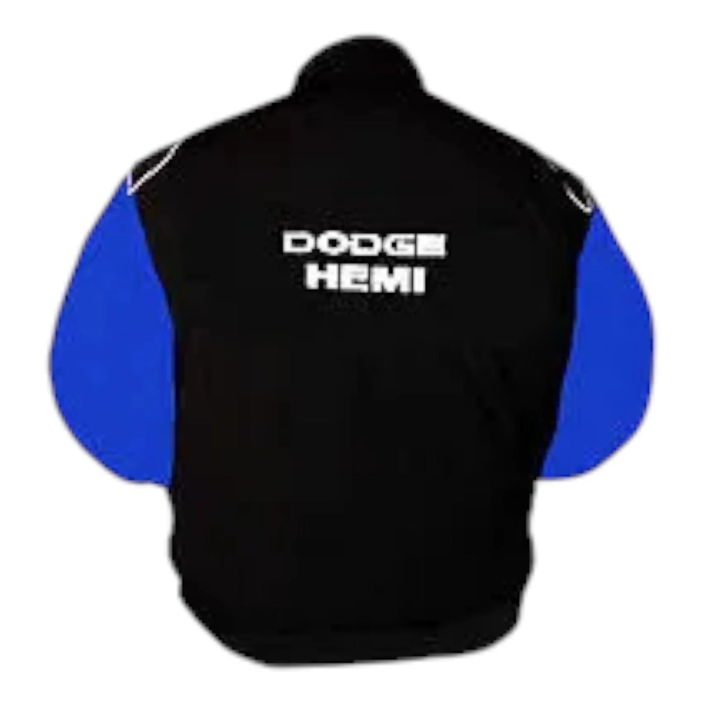 Dodge Hemi Mopar Racing Jacket Black and Royal Blue - F1 Vintage Racewear