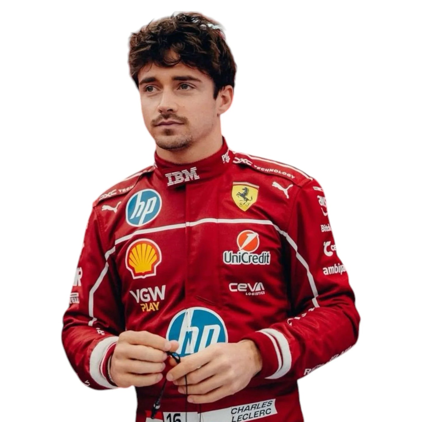 2025 Charles Leclerc Scuderia Ferrari F1 Team Race Suit - F1 Vintage Racewear