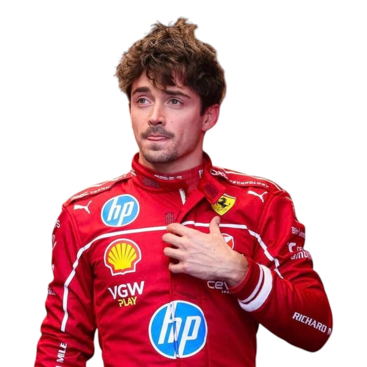 2025 Charles Leclerc Scuderia Ferrari F1 Team Race Suit - F1 Vintage Racewear