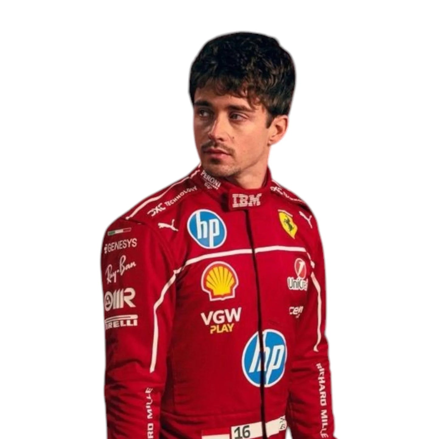 2025 Charles Leclerc Scuderia Ferrari F1 Team Race Suit - F1 Vintage Racewear