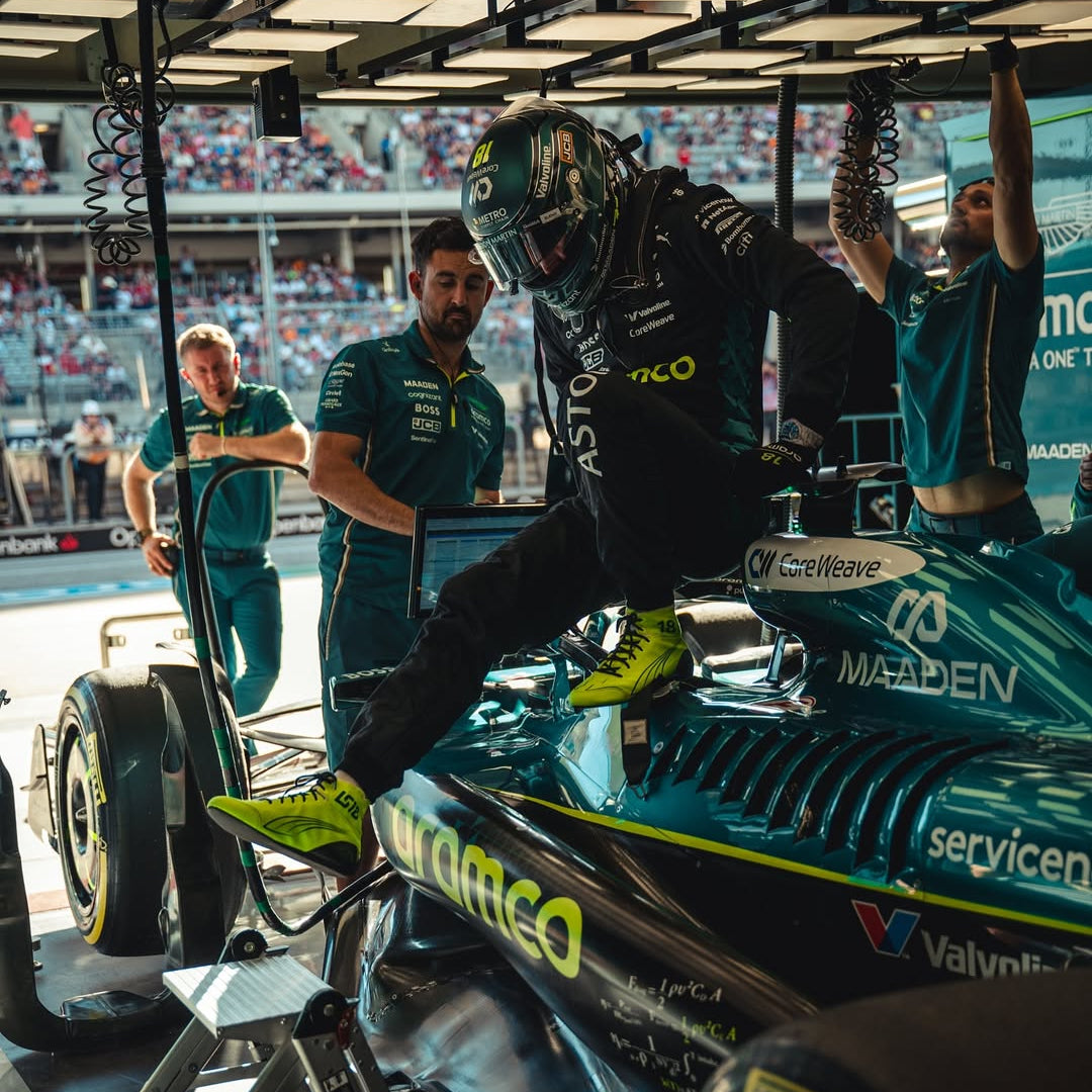 Lance Stroll 2025 Aston Martin F1 Race Suit – US GP - F1 Vintage Racewear