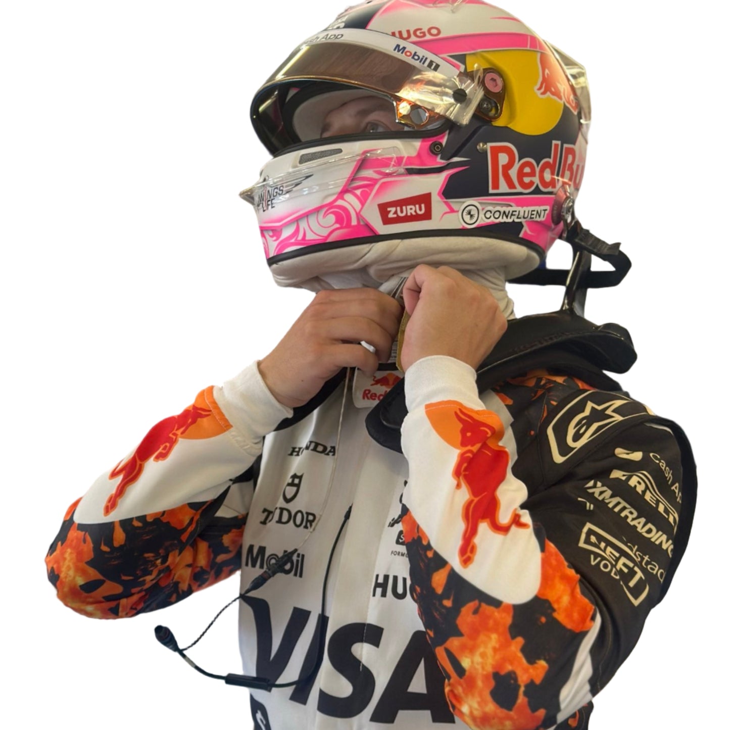 2025 Isack Hadjar F1 Race Suit Visa Cash App Bulls – US GP - F1 Vintage Racewear