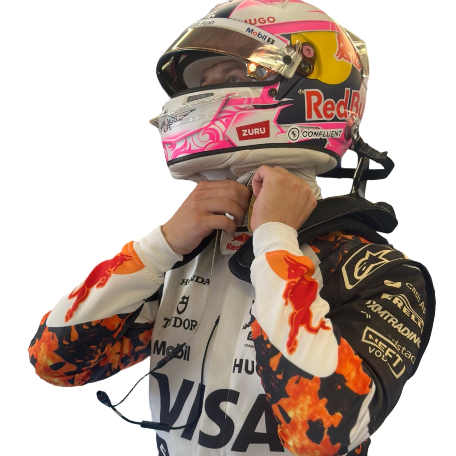 2025 Isack Hadjar F1 Race Suit Visa Cash App Bulls – US GP - F1 Vintage Racewear