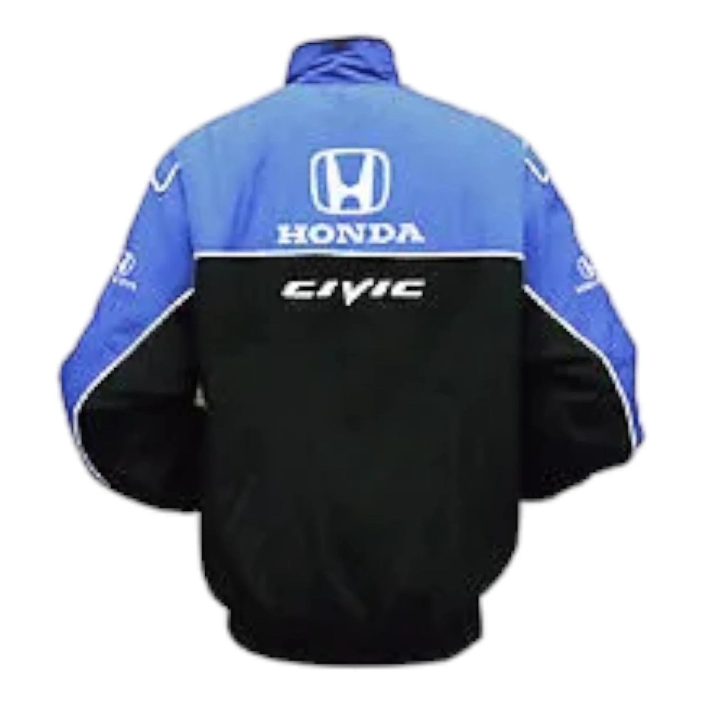 Honda Civic Racing Jacket Blue and Black - F1 Vintage Racewear