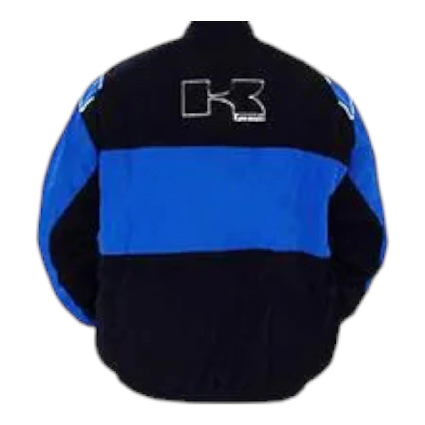 Kawasaki Motorcycle Jacket Black and Royal Blue - F1 Vintage Racewear