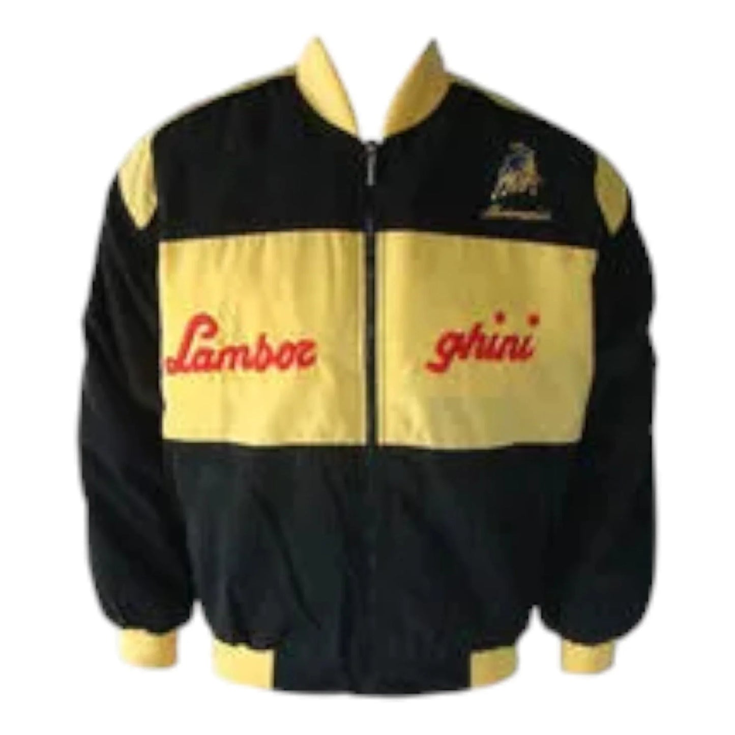 Lamborghini Racing Jacket Black and Yellow - F1 Vintage Racewear