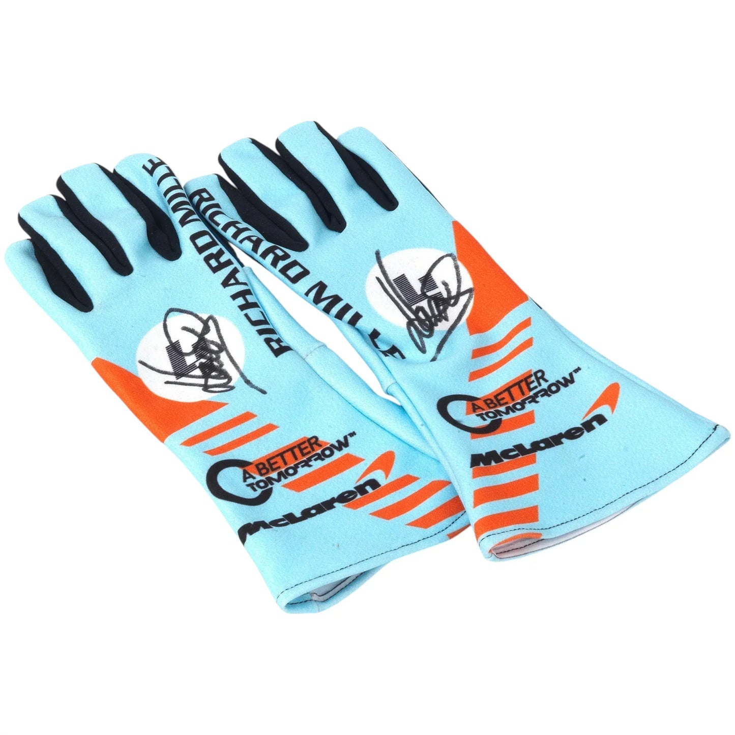 Lando Norris McLaren Race Special Edition Gulf Racing Gloves