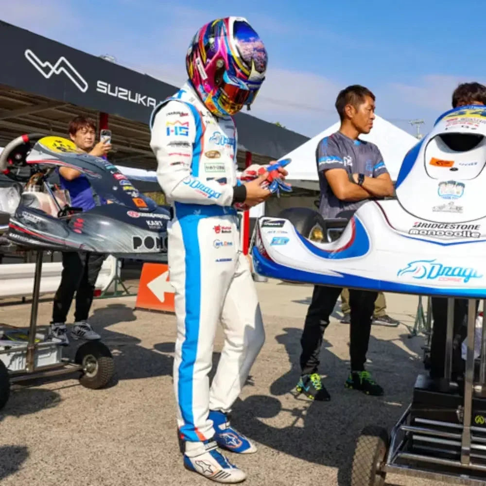 Marina Unik Hironobu Shimizu Final Edition Custom Kart Suits - F1 Vintage Racewear