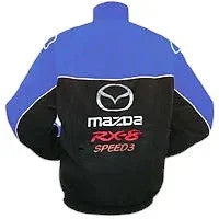Mazda RX-8 Speed3 Racing Jacket Royal Blue and Black - F1 Vintage Racewear