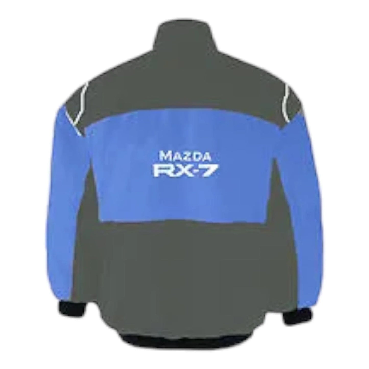Mazda RX-7 Racing Jacket Dark Gray and Royal Blue - F1 Vintage Racewear