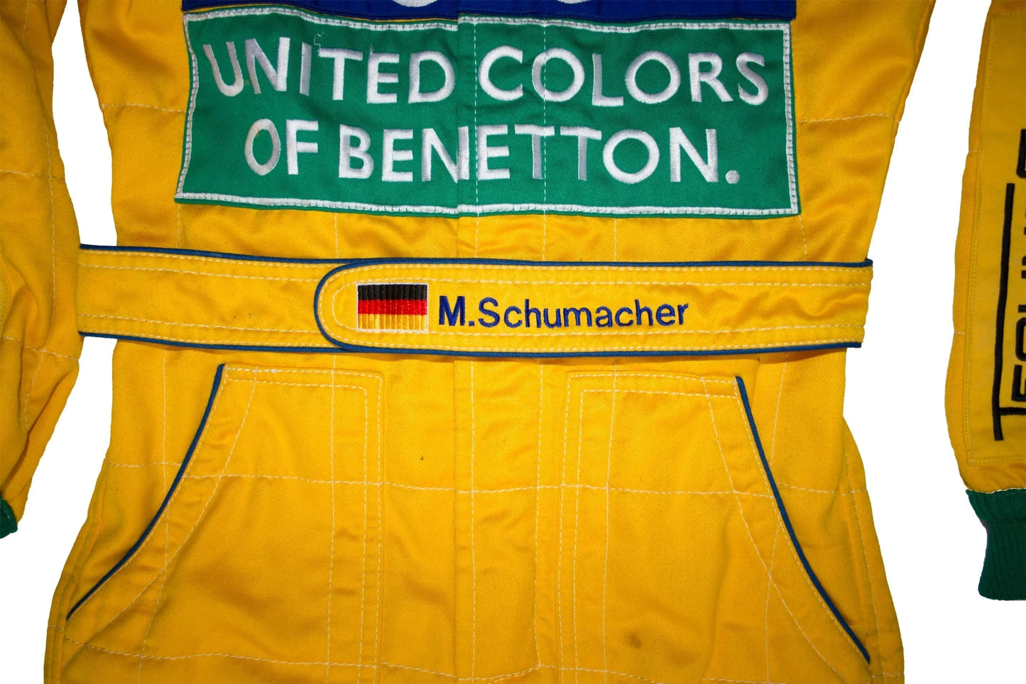 Michael Schumacher 1992 Embroidery racing suit / Benetton F1 Replica Race Suit - F1 Vintage Racewear