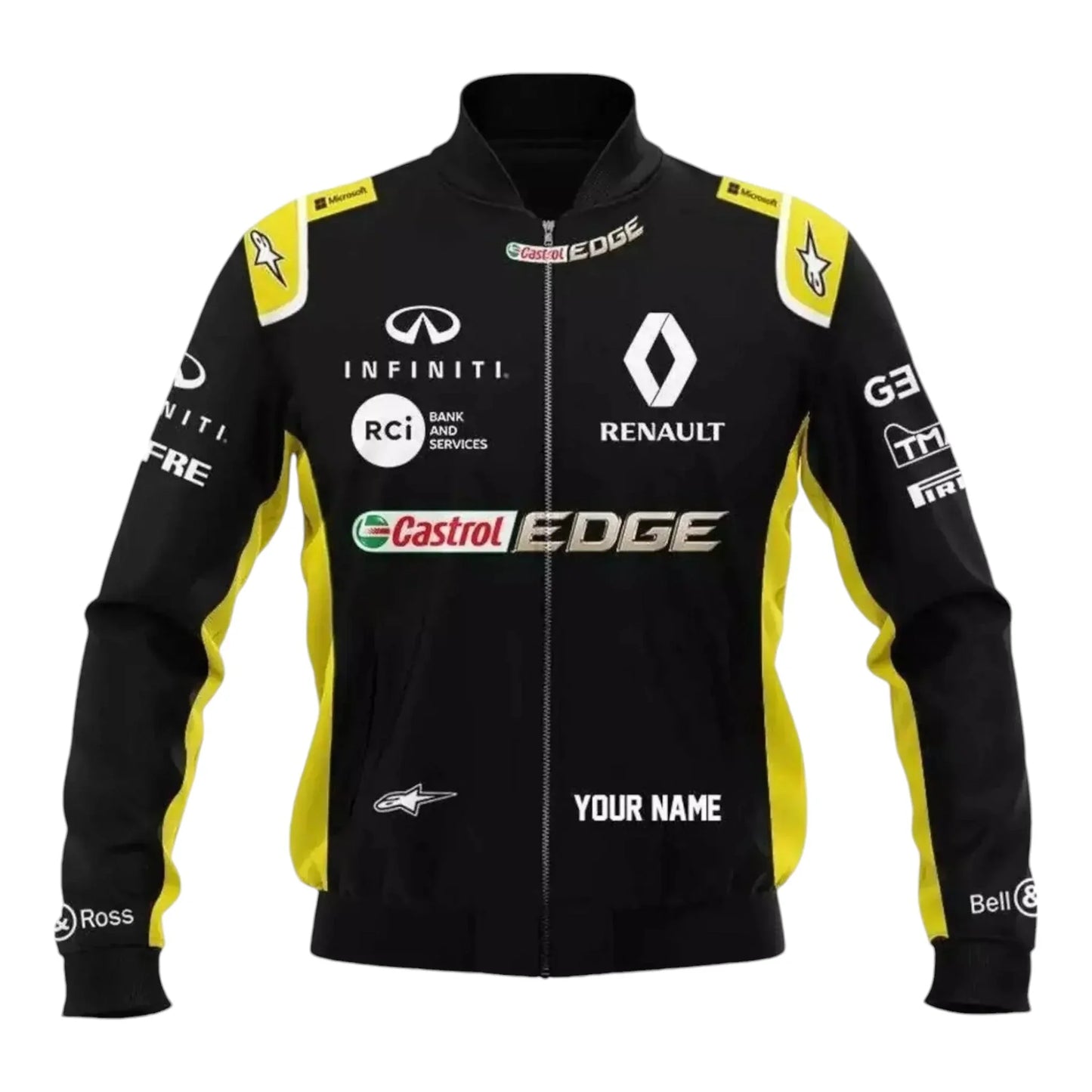 Renault EDGE Personalized Racing Bomber Jacket - F1 Vintage Racewear