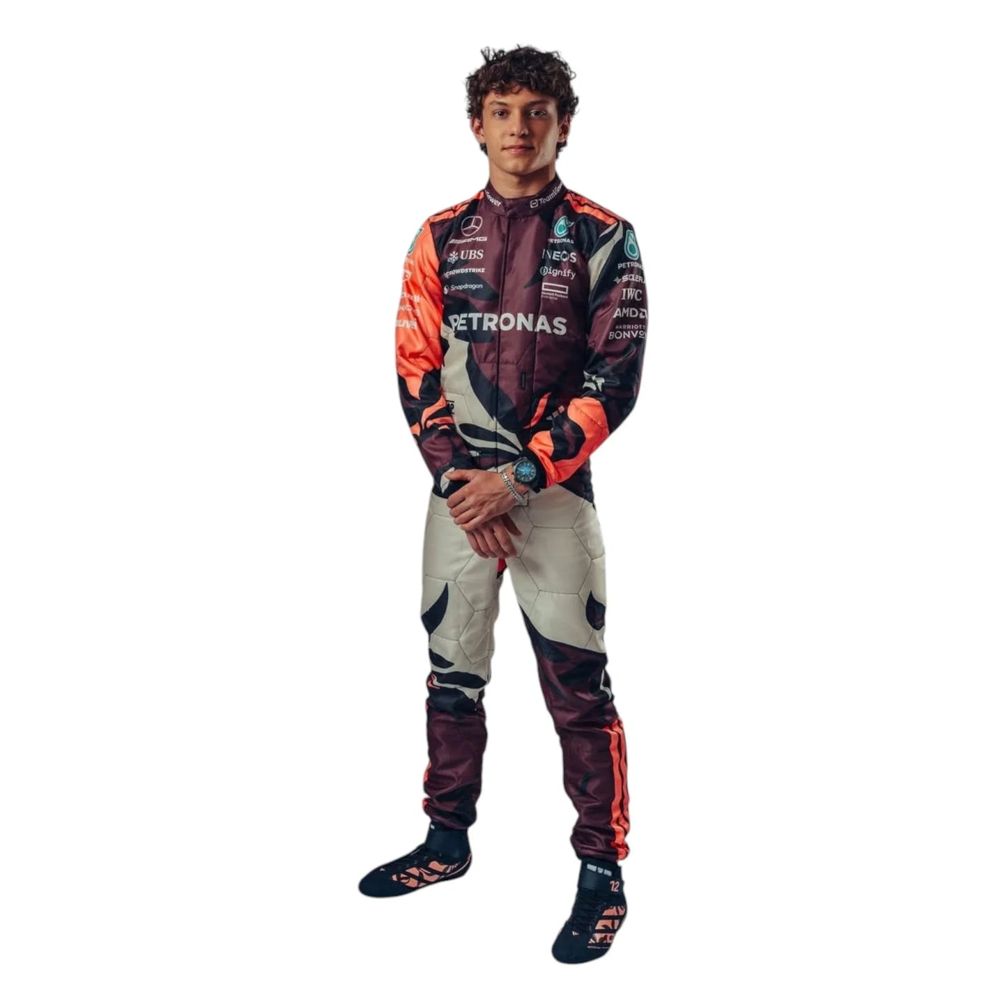 2025 Andrea Kimi Antonelli Mercedes Petronas F1 Race Suit - Miami GP - F1 Vintage Racewear