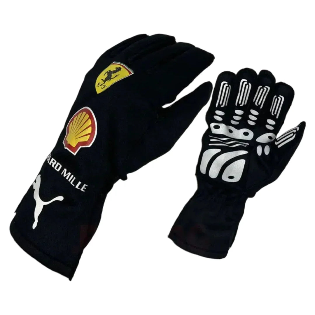 2022 Carlos Sainz Ferrari Race Gloves - F1 Vintage Racewear