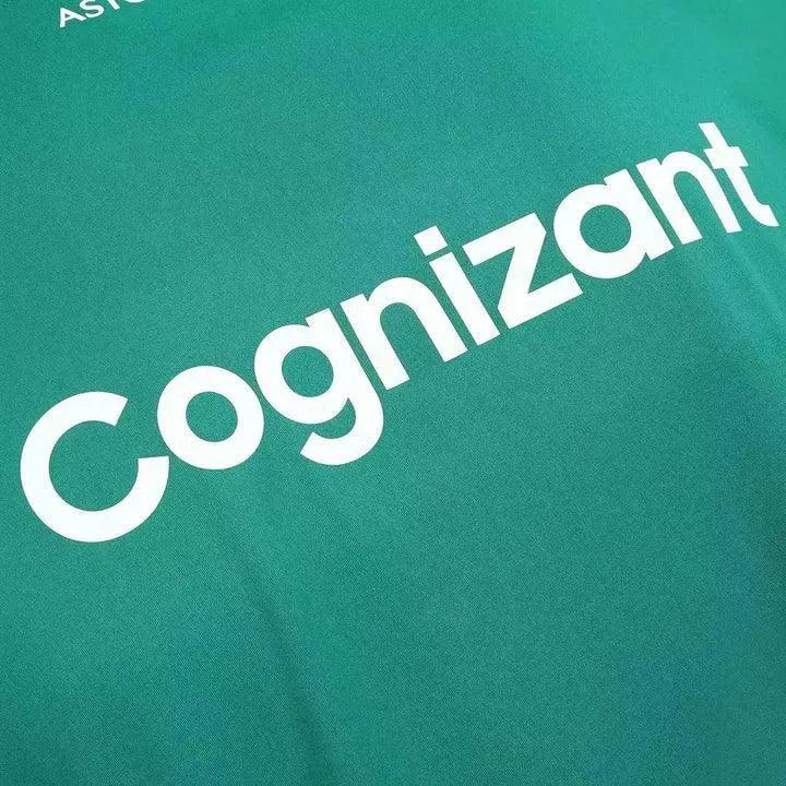 Aston Martin Cognizant F1 2022 Men's Lance Stroll Driver T-Shirt- Green - F1 Vintage Racewear