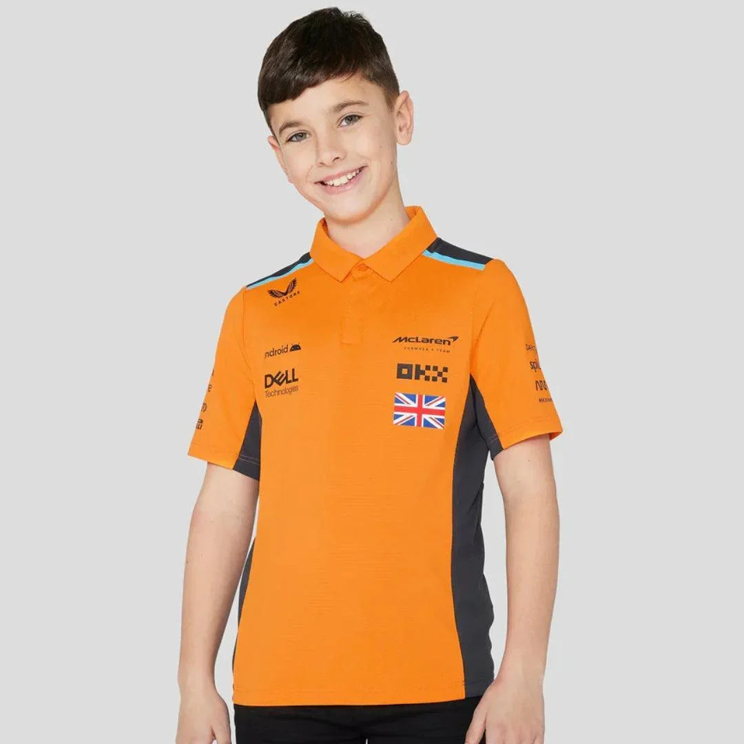 AUTUMN GLORY JUNIOR McLAREN POLO SHIRT NORRIS - F1 Vintage Racewear