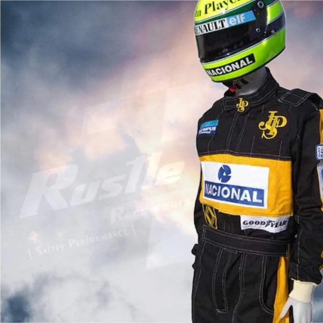 Ayrton Senna 1985 race suit Replica Team Lotus F1 - F1 Vintage Racewear