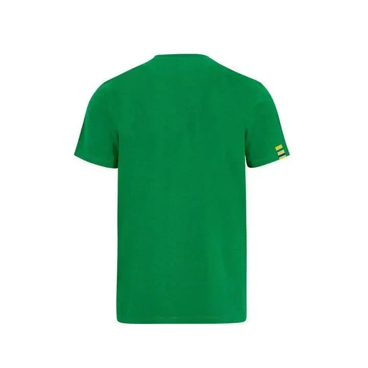 Ayrton Senna Fanwear Logo T-Shirt - Navy/Green/Yellow - F1 Vintage Racewear