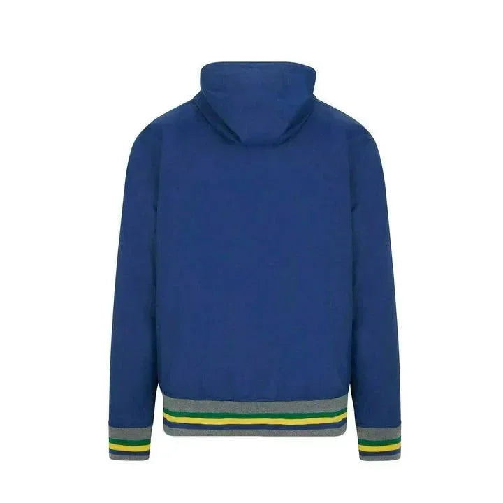 Ayrton Senna Men's Fanwear Windbreaker - Navy - F1 Vintage Racewear