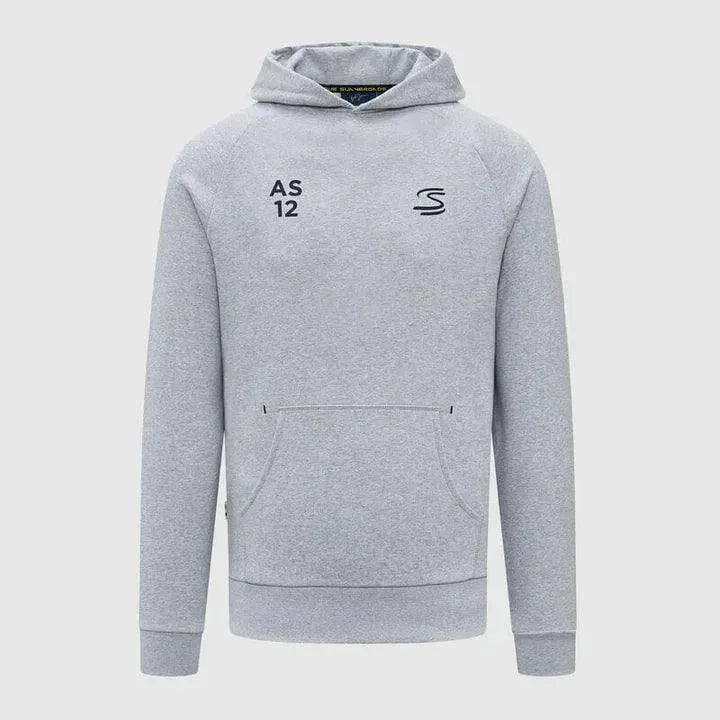 Ayrton Senna Seasonal Graphic Hoodie - Grey - F1 Vintage Racewear