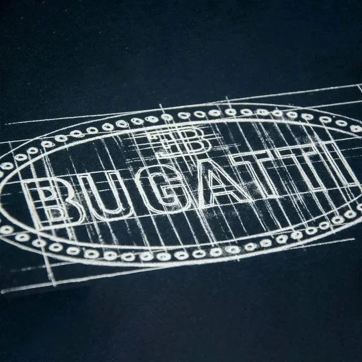 Bugatti Heritage Macaron Sketch T-Shirt - F1 Vintage Racewear