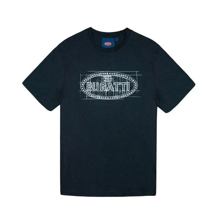 Bugatti Heritage Macaron Sketch T-Shirt - F1 Vintage Racewear