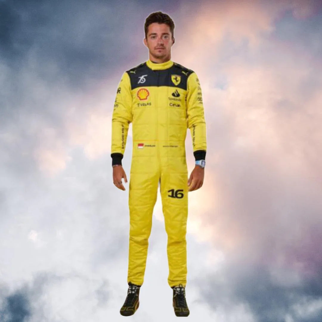 Charles Leclerc Ferrari's 75th anniversary Suit 2022 - F1 Vintage Racewear