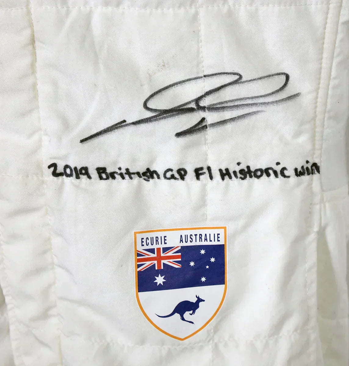 2019 James Davison Winning British GP Classic Team Lotus Masters F1 Suit - F1 Vintage Racewear