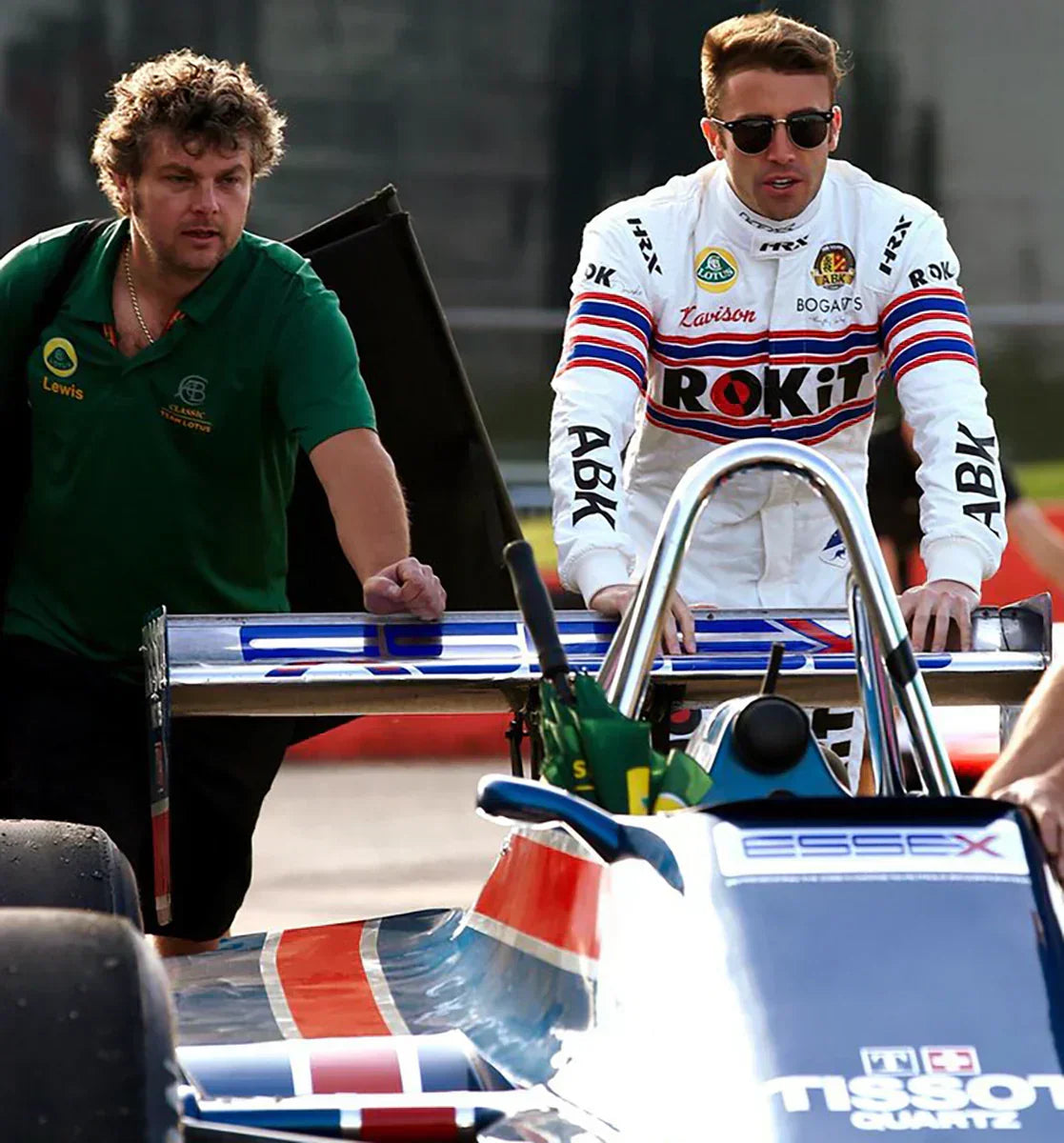 2019 James Davison Winning British GP Classic Team Lotus Masters F1 Suit - F1 Vintage Racewear