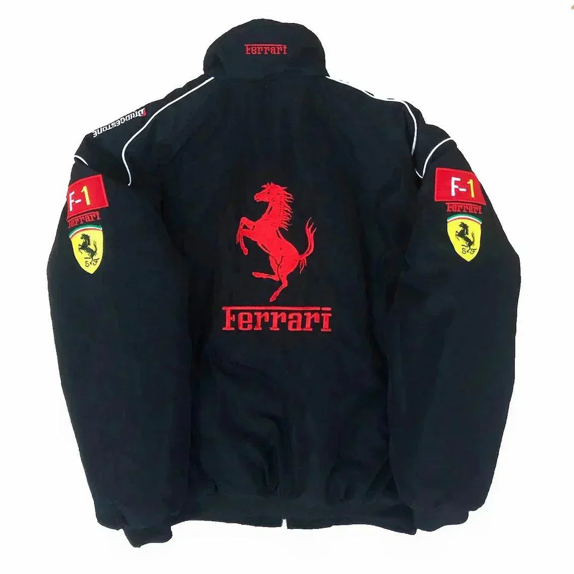 F1 Vintage Scuderia Ferrari Jacket Black - F1 Vintage Racewear