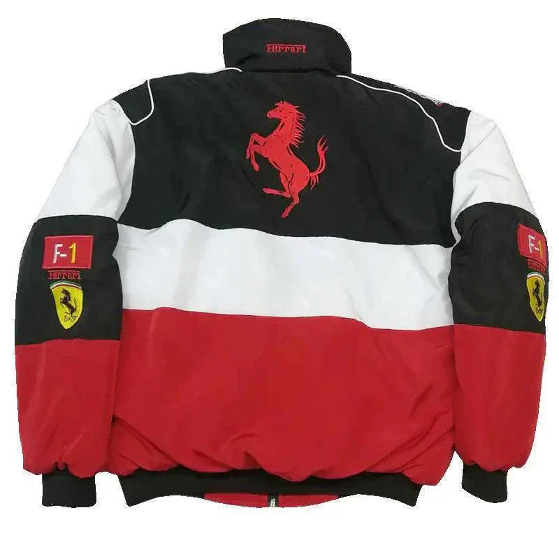 F1 Vintage Scuderia Ferrari Jacket White™ - F1 Vintage Racewear
