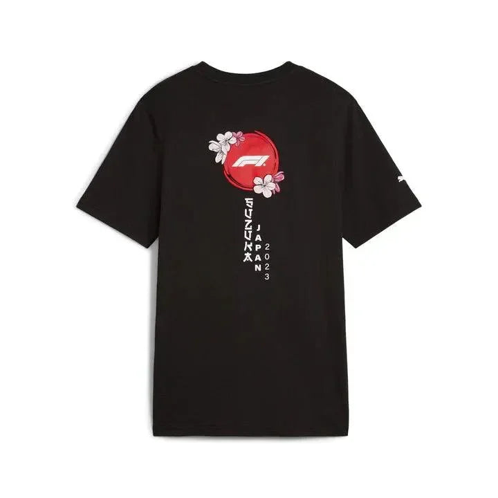 Formula 1 Tech Limited Edition Suzuka Japan GP Puma T-Shirt - White/Black - F1 Vintage Racewear