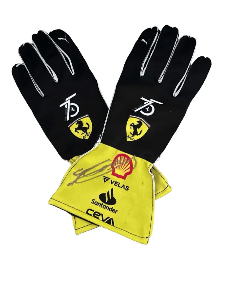 2022 Charles Leclerc Ferrari F1 Race Gloves - F1 Vintage Racewear