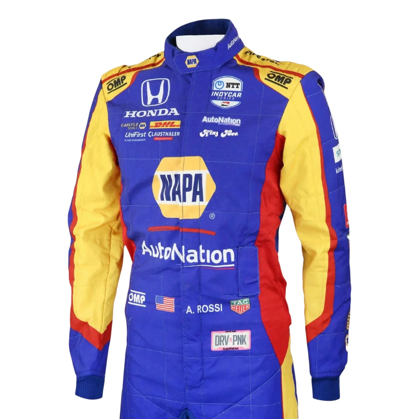 Autographed 2021 Alexander Rossi IndyCar Suit - F1 Vintage Racewear