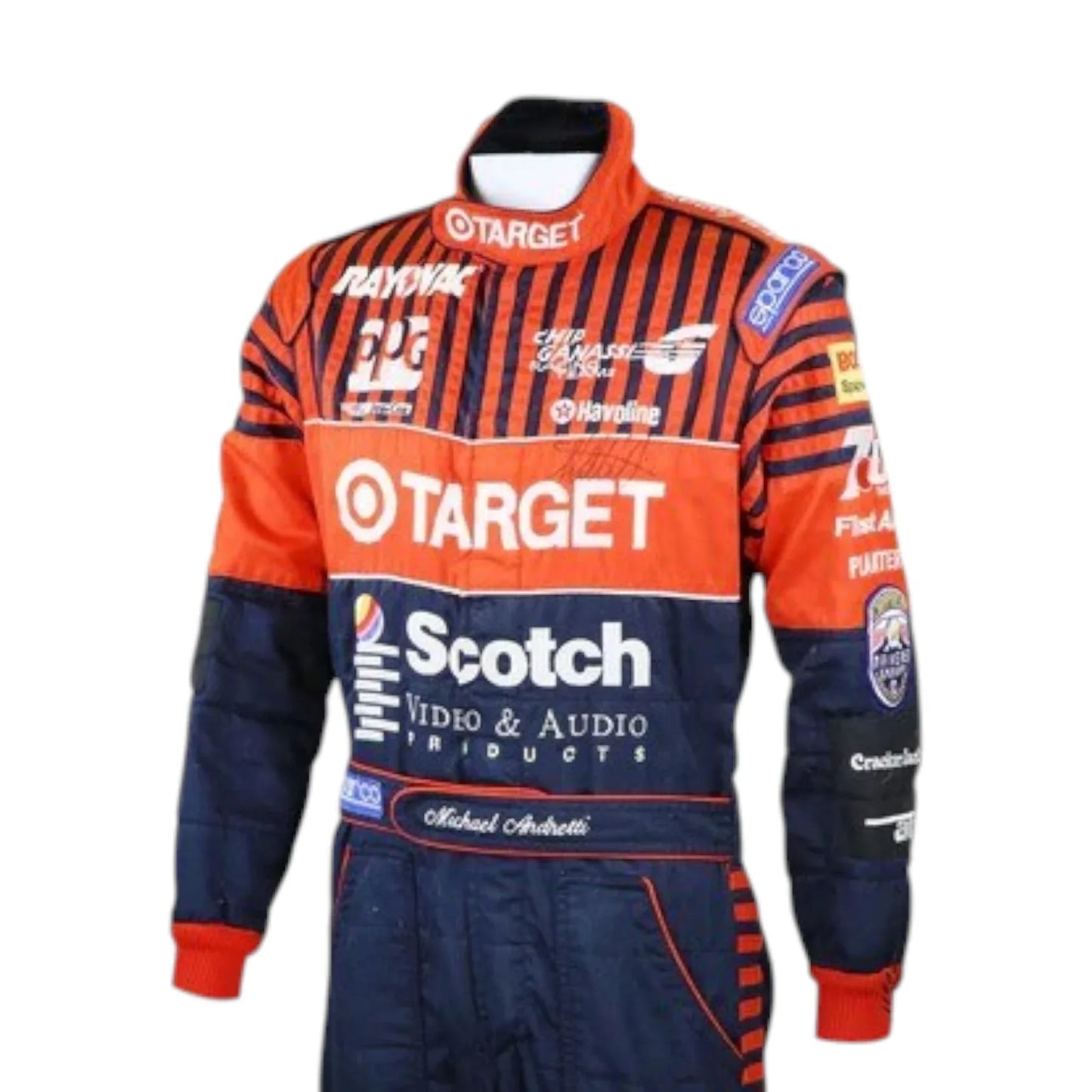 1994 Michael Andretti Signed Race Chip Ganassi Racing IndyCar Suit - F1 Vintage Racewear