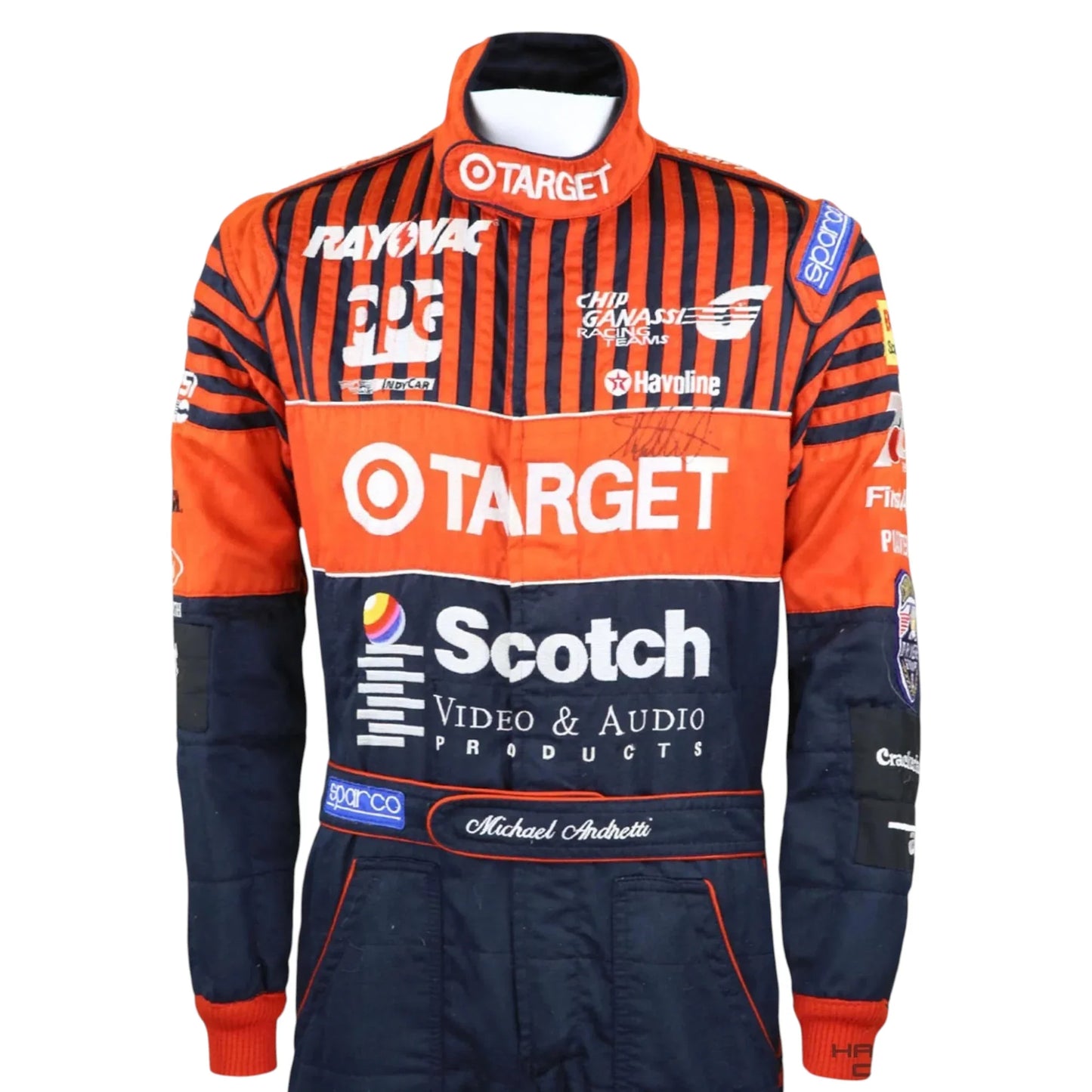 1994 Michael Andretti Signed Race Chip Ganassi Racing IndyCar Suit - F1 Vintage Racewear