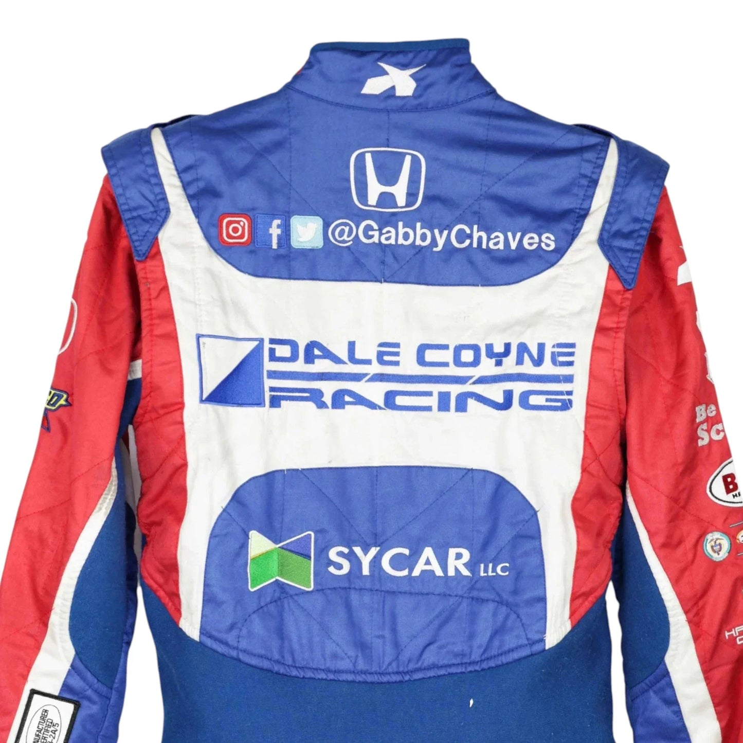 Gabby Chaves Signed Race Suit - 2016 IndyCar | Dale Coyne Racing - F1 Vintage Racewear