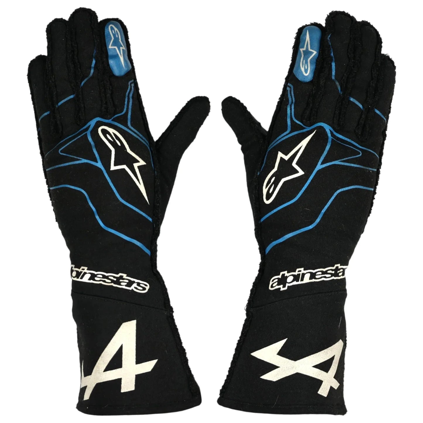 Fernando Alonso's 2021 Alpine F1 Gloves - F1 Vintage Racewear