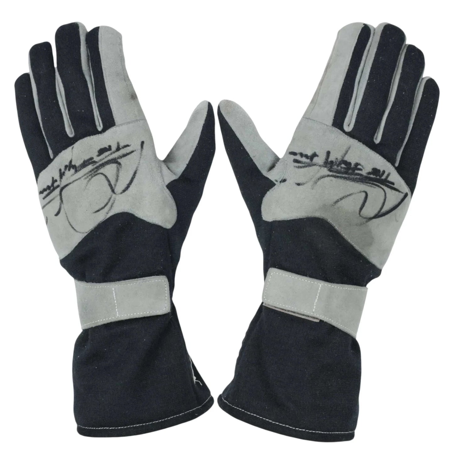 2001 Mika Hakkinen Signed Mercedes McLaren F1 Racing Gloves - F1 Vintage Racewear